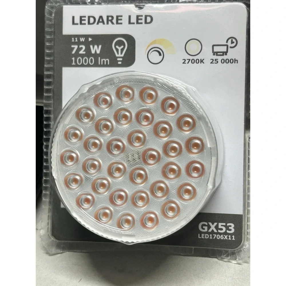 IKEA LEDARE GX53 LED Light Bulb 11W 72W 1000LM 2700K Dimmable Discontinued